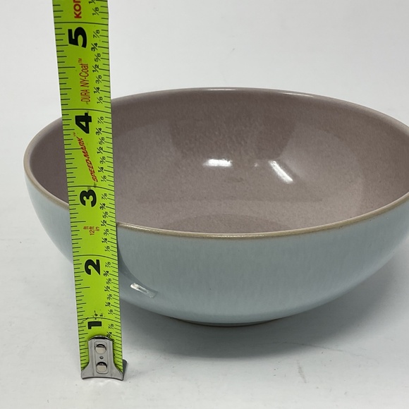 Denby Duets (retired) Stoneware Taupe & Blue Soup Cereal Bowl - Picture 6 of 6